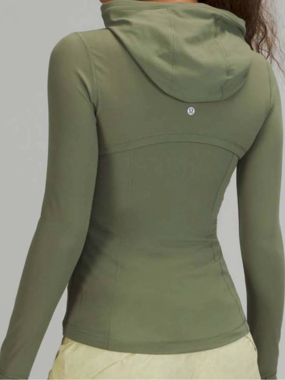 lululemon athletica Olive Green Fitted Hoodie